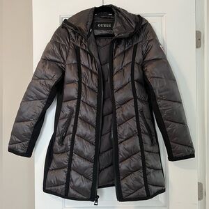 GUESS puffer coat with hood